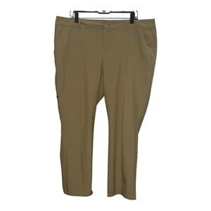 Eddie Bauer Tan Slightly Curvy Fit Plus-size Pants Size 18